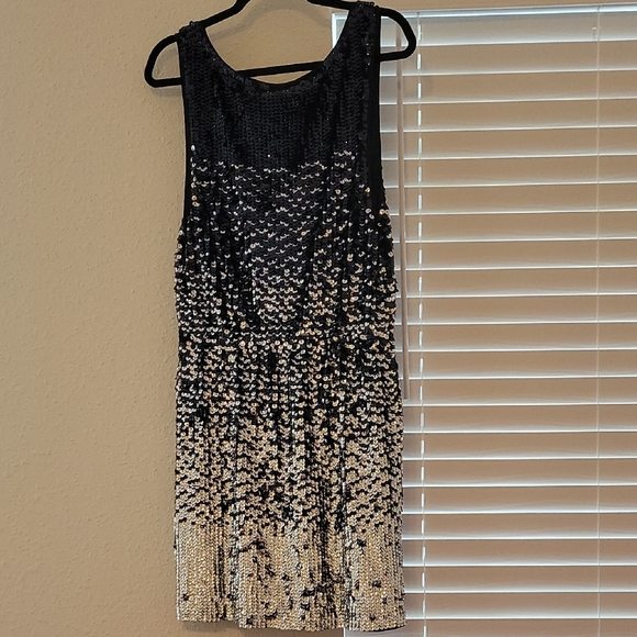 Tory Burch Black and Silver Sequin Dress - Picture 3 of 6